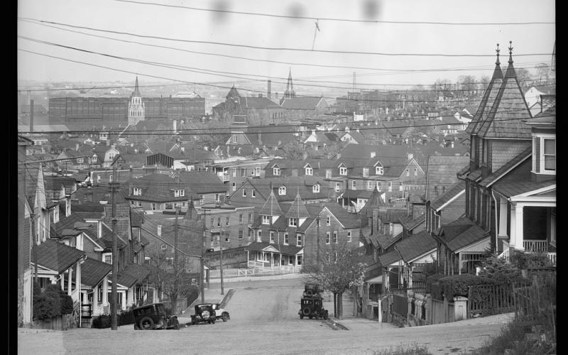 Photo by Walker Evans, View of Bethlehem, Pennsylvania. November 1935, Farm Security Administration - Office of War Information Photograph Collection.